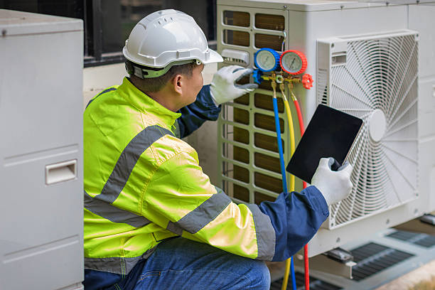 Professional Hvac technician working in Irvington, NJ